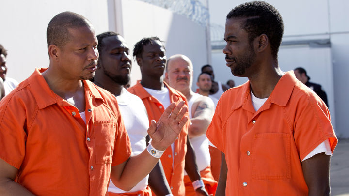 EMPIRE: Pictured L-R: Terrence Howard as Lucious Lyon and guest star Chris Rock as Frank Gathers in the “The Devils Are Here” Season Two premiere episode of EMPIRE airing Wednesday, Sept. 23 (9:00-10:00 PM ET/PT) on FOX. ©2015 Fox Broadcasting Co. Cr: Chuck Hodes/FOX.